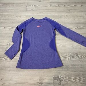 Nike Blue Dri-FIT Long Sleeve Shirt